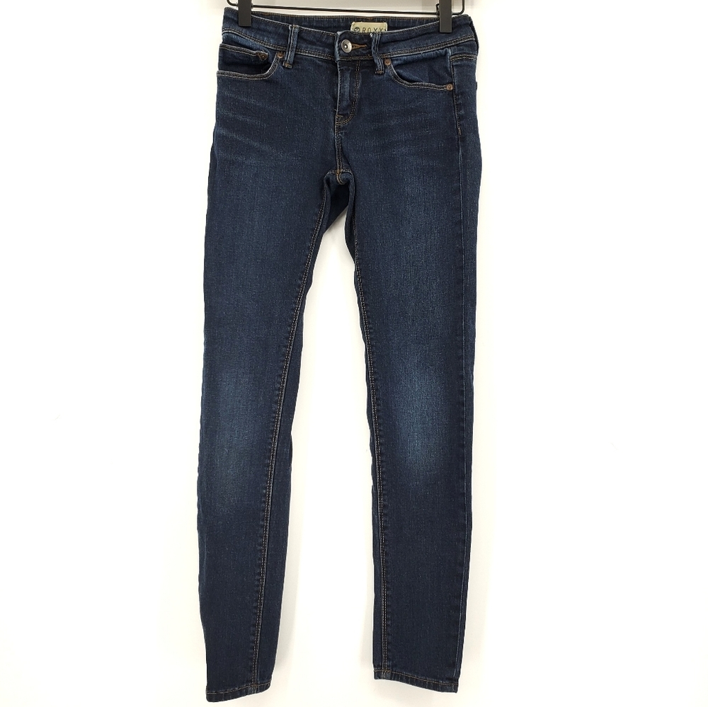 Roxy Skinny Dark Wash Denim Jeans Size 24